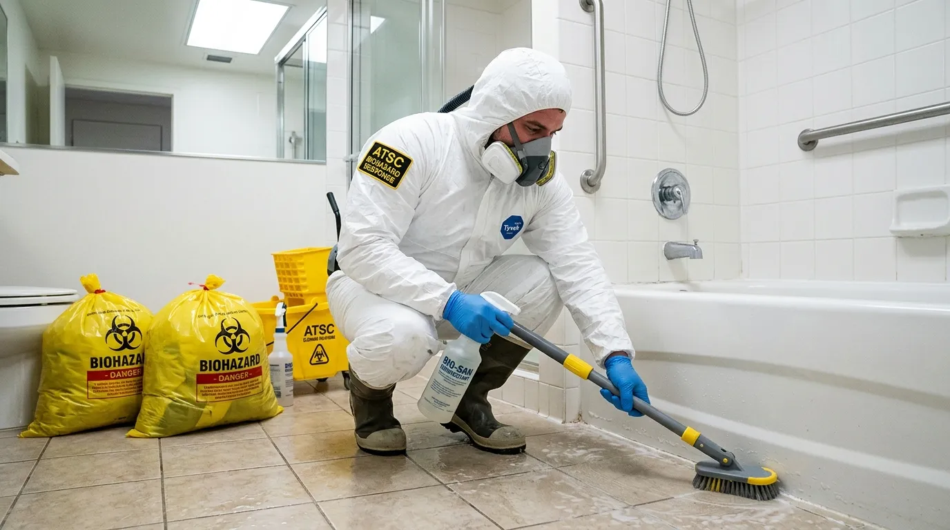 Decontamination equipment deployed for Blood Cleanup in River Oaks